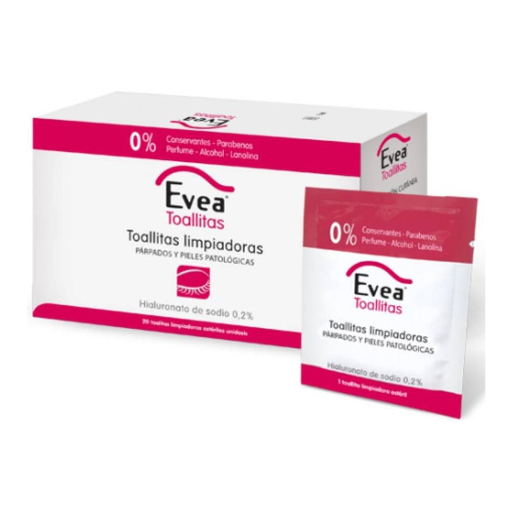 Horus Evea Toallitas Oftálmicas Limpiadoras 20 Sobres, 1 Unidad