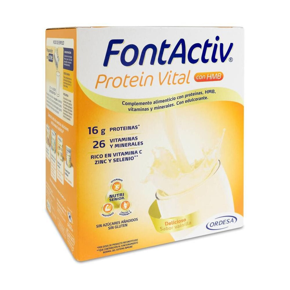 Ordesa Fontactiv Protein Vital Vainilla 30 G, 14 Sobres