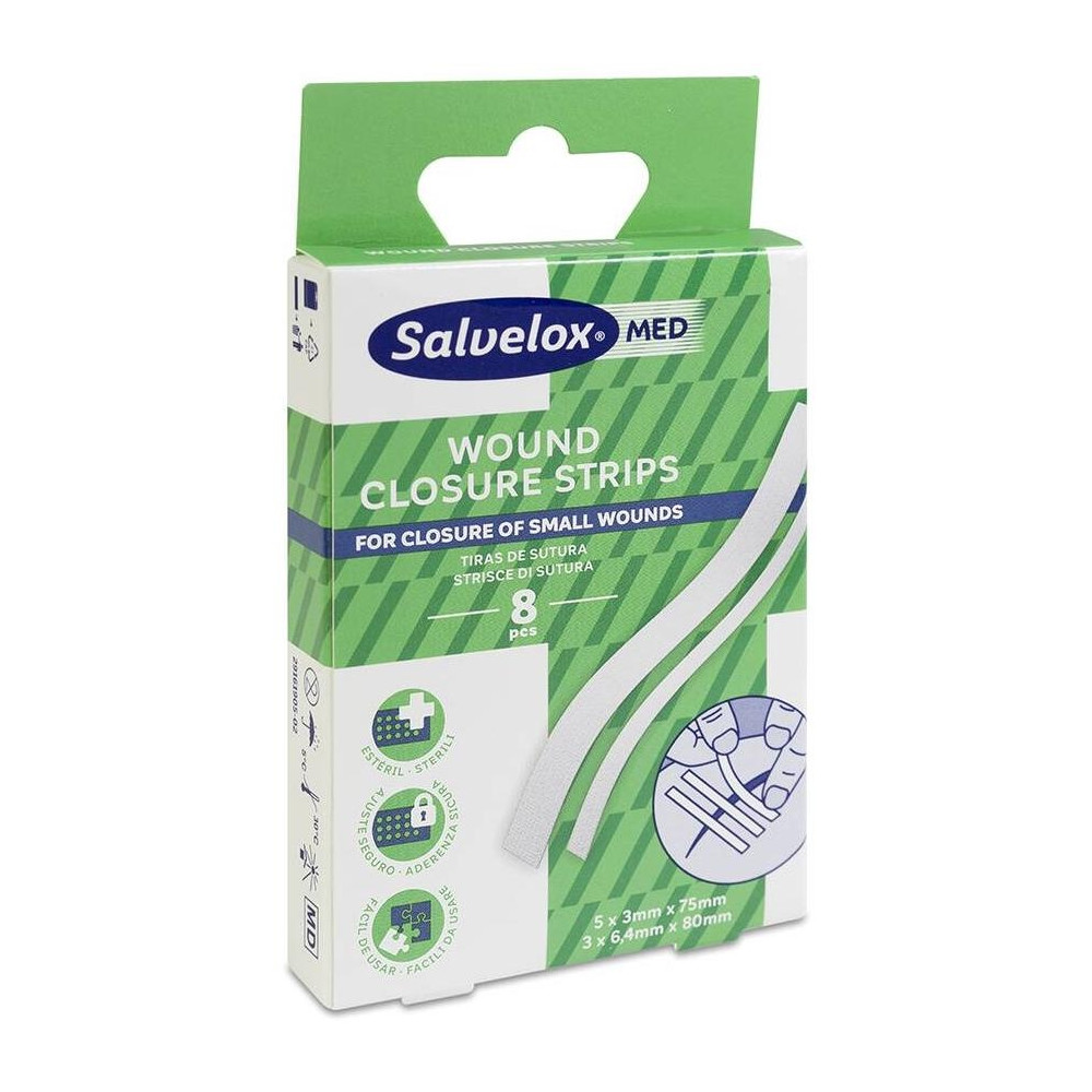 Salvelox Tiras De Sutura Para Heridas 8U