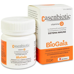 Casenbiotic Vitamina D Naranja 30Comp Masticables
