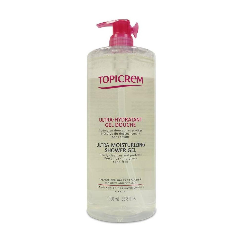 Topicrem Ultra-Hydratant Gel Limpiador, 1000 Ml.