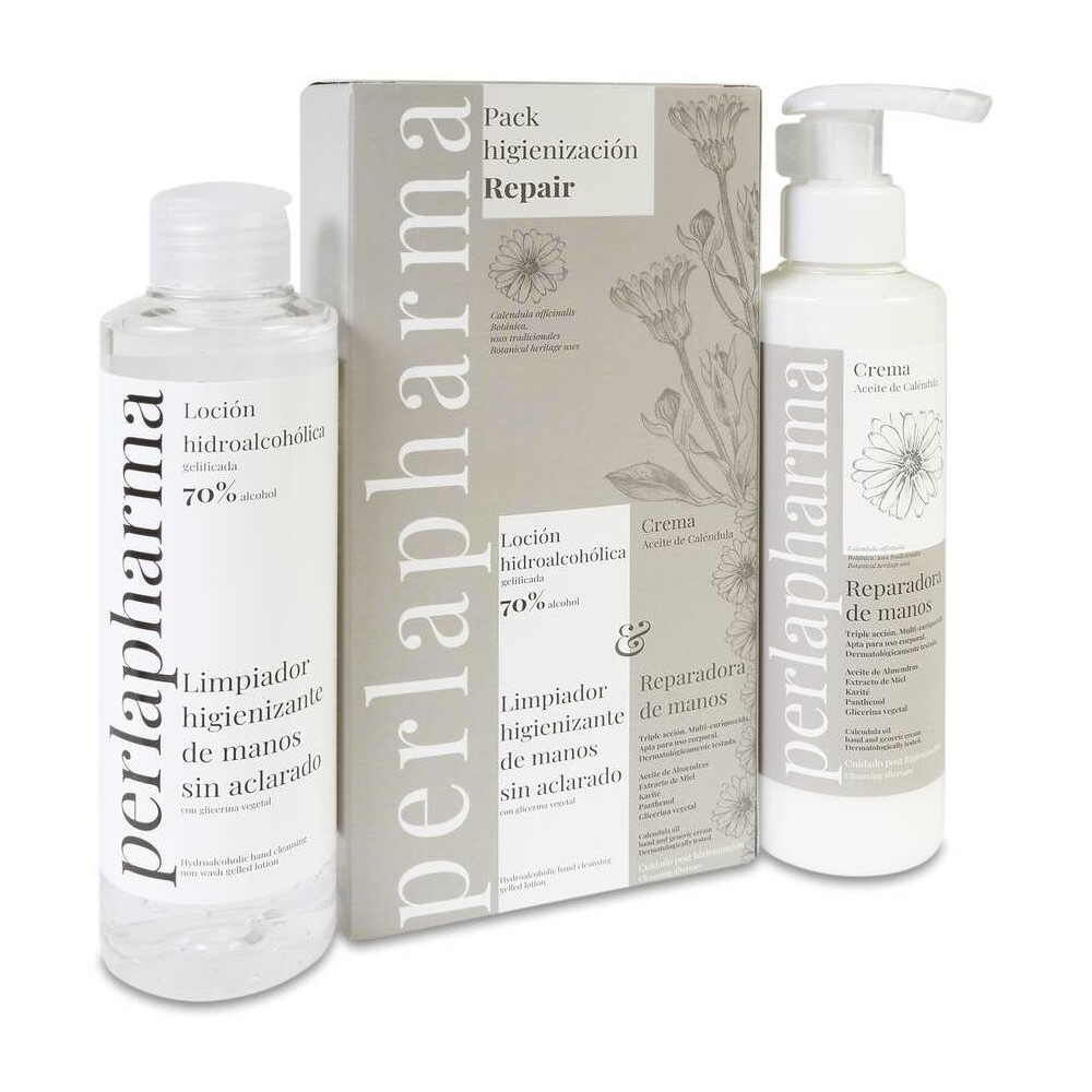 Pack Perlapharma Gel Hidroalcohólico + Crema Caléndula, 1 Ud