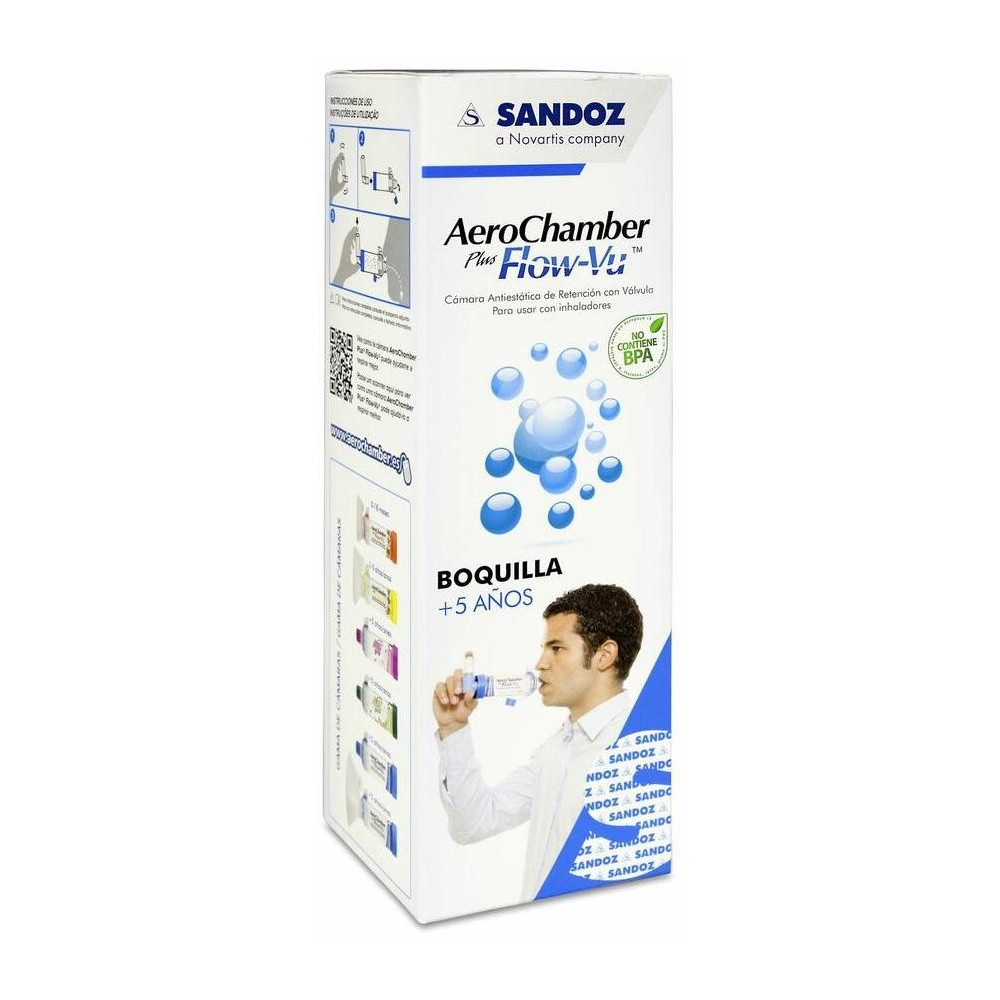 Aerochamber Plus Flow-Vu Cámara De Inhalación 1Ud