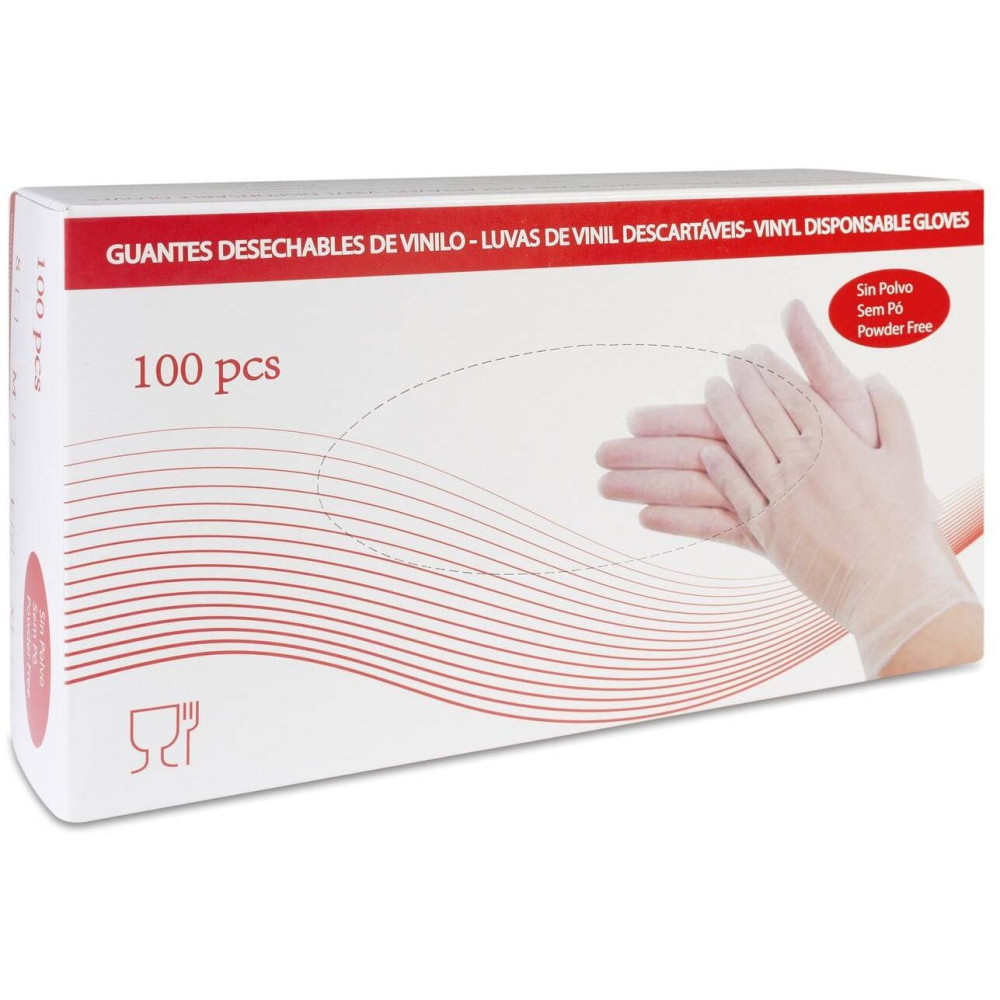 Cofares Guantes Vinilo Hv Sin Polvo Talla L 018185 100Uds