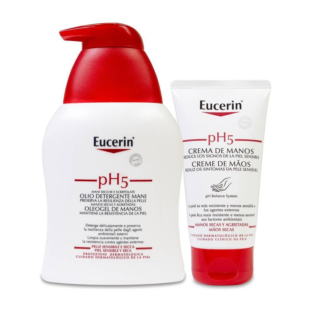 Eucerin Pack Ph5 Oleogel Manos 250Ml + Ph5 Crema Manos 75Ml