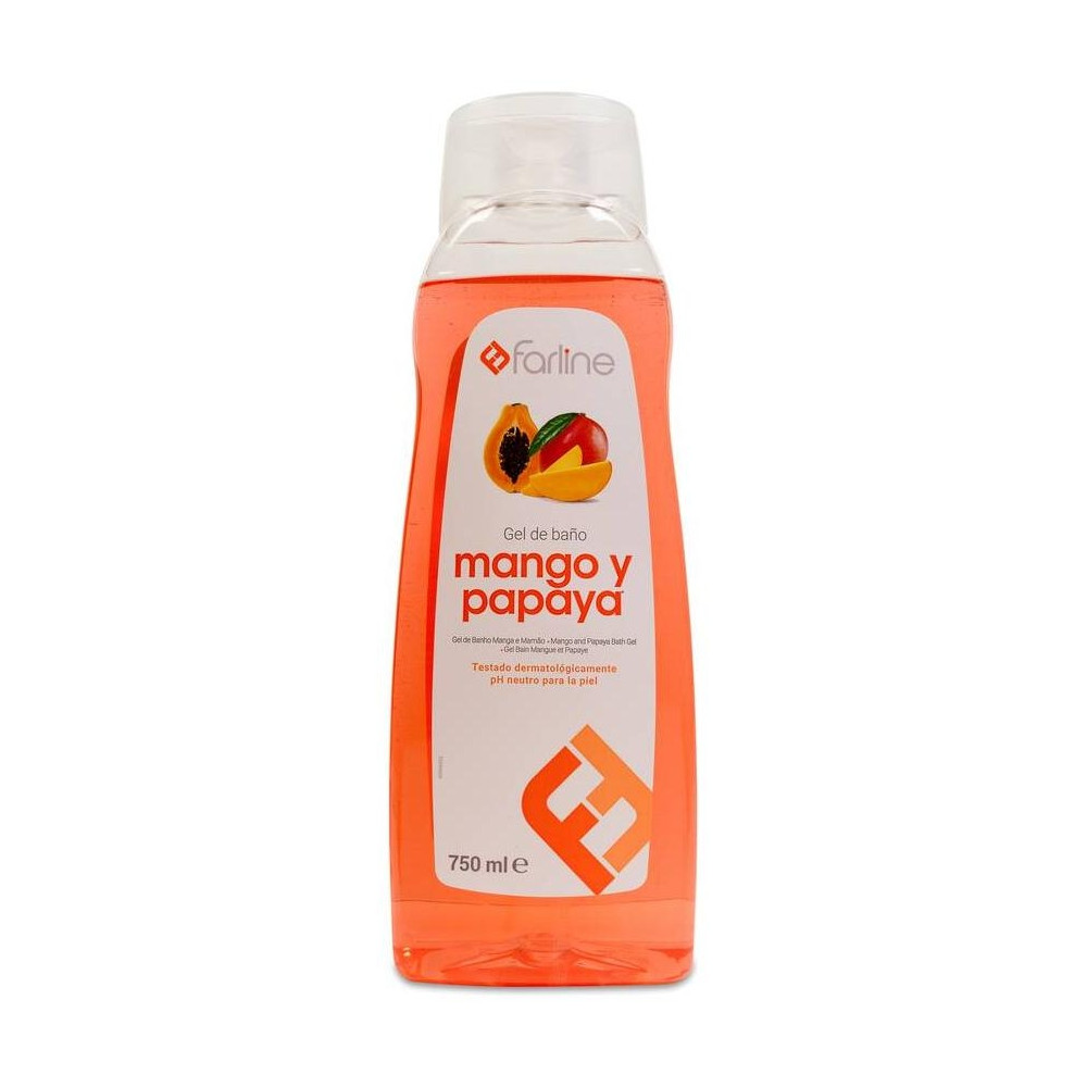 Farline Gel De Ducha Mango Papaya, 750 Ml