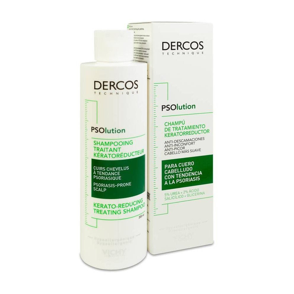 Dercos Psolution Shampooing Traitant Kératoréducteur 200Ml