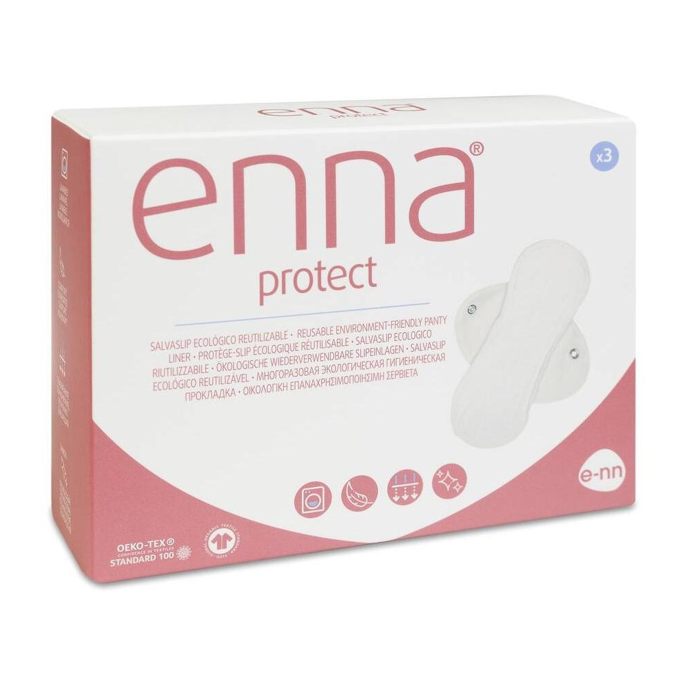 Enna Protect Salvaslips Ecológicos Reutilizables 3Uds