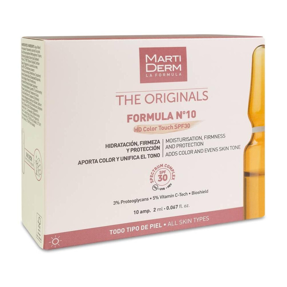 Martiderm The Originals Formula Nº10 Hd Color Touch Spf30 10 Ampollas