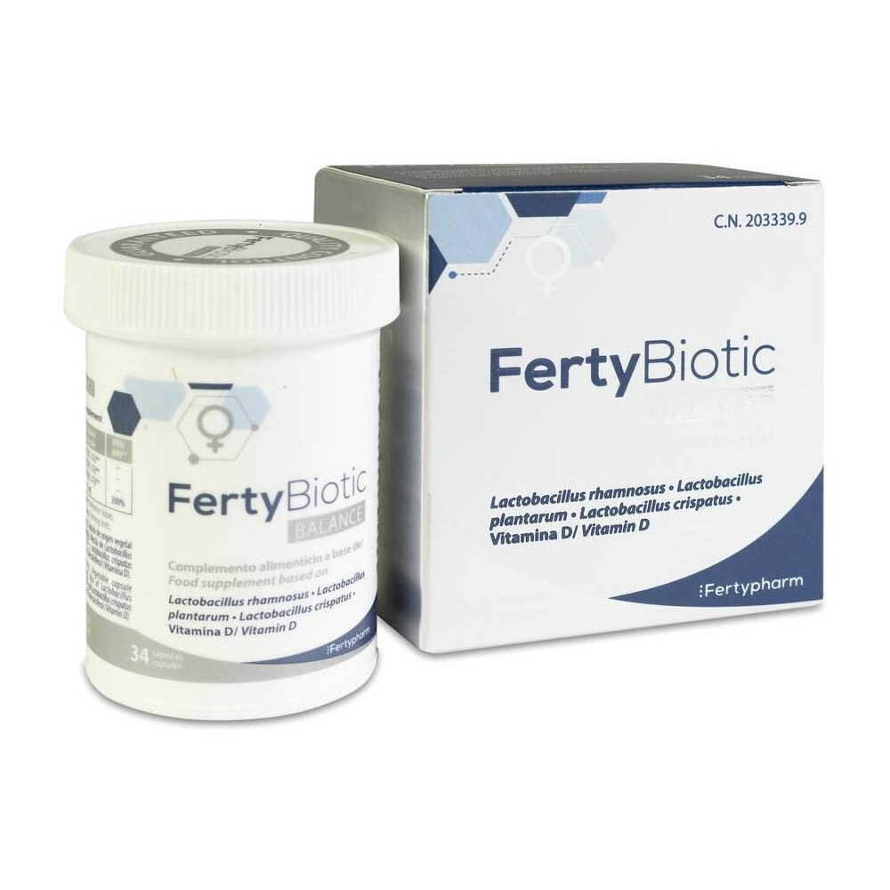 Fertypharm Fertybiotic Balance Probiótico Oral 34 Cápsulas