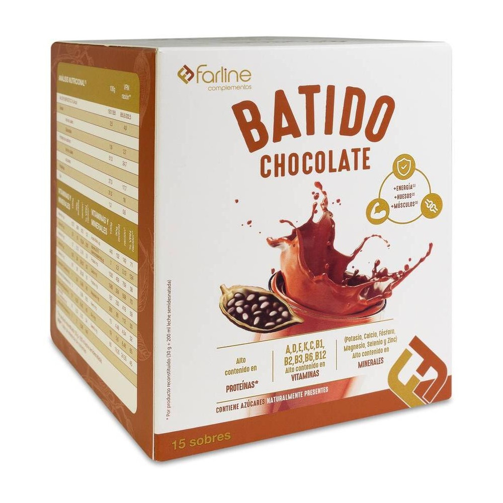 Farline Batido De Chocolate, 15 Sobres