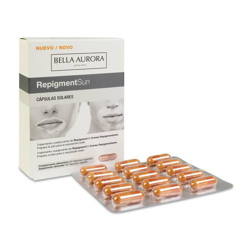 Cápsulas Bella Aurora Repigment Sun 30 Cápsulas