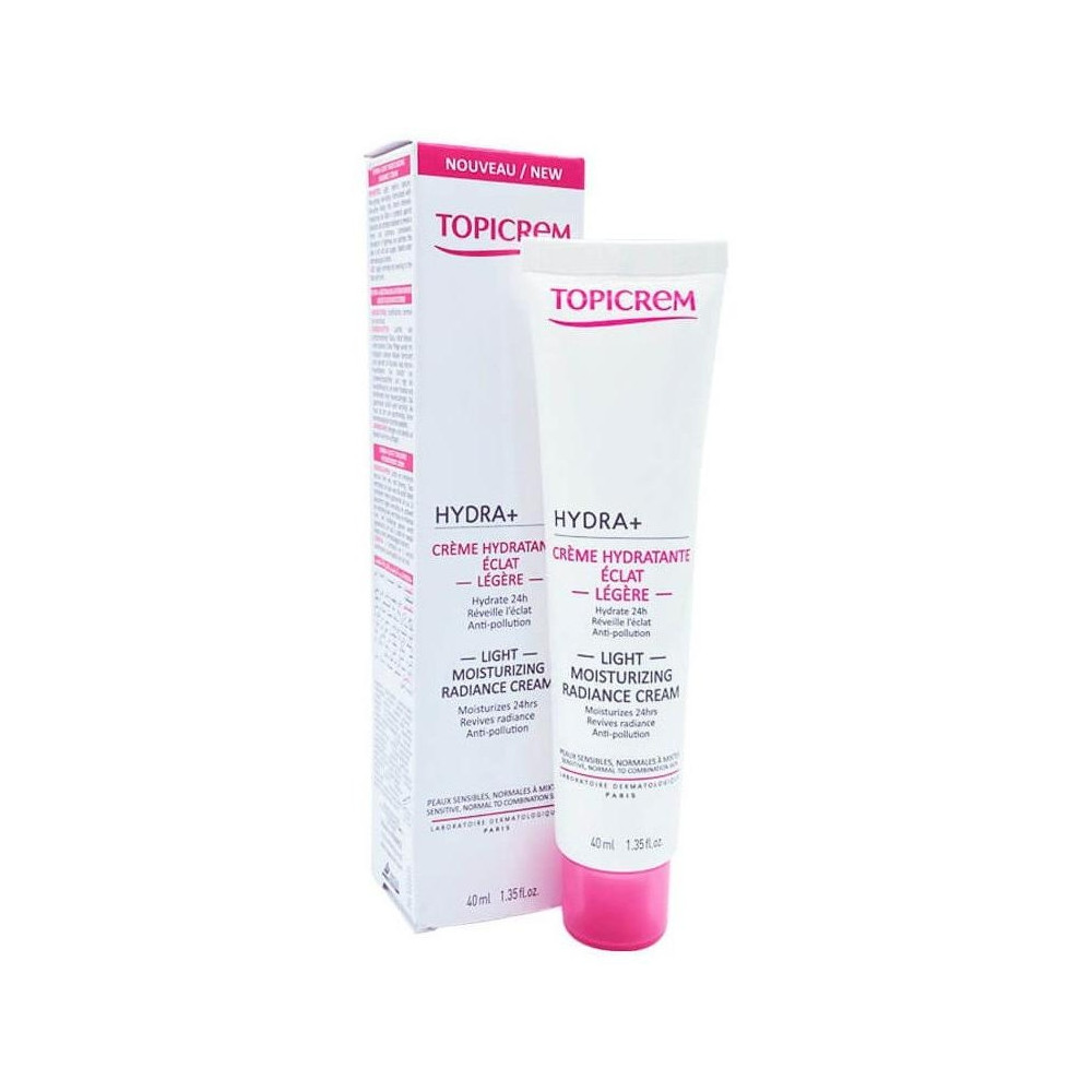 Topicrem Hydra+ Radiance Crema Hidratante Iluminadora Rica, 40 Ml