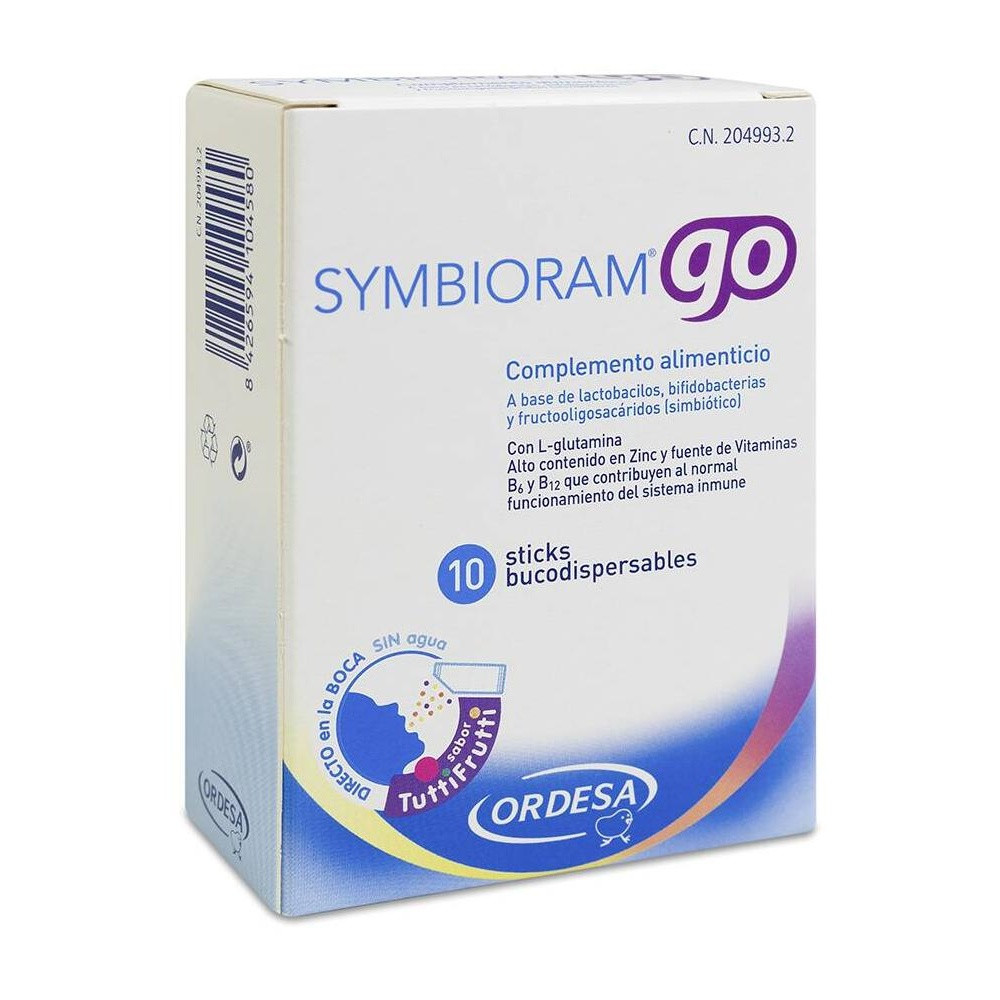 Symbioram Go 10 Sticks Bucodispersables