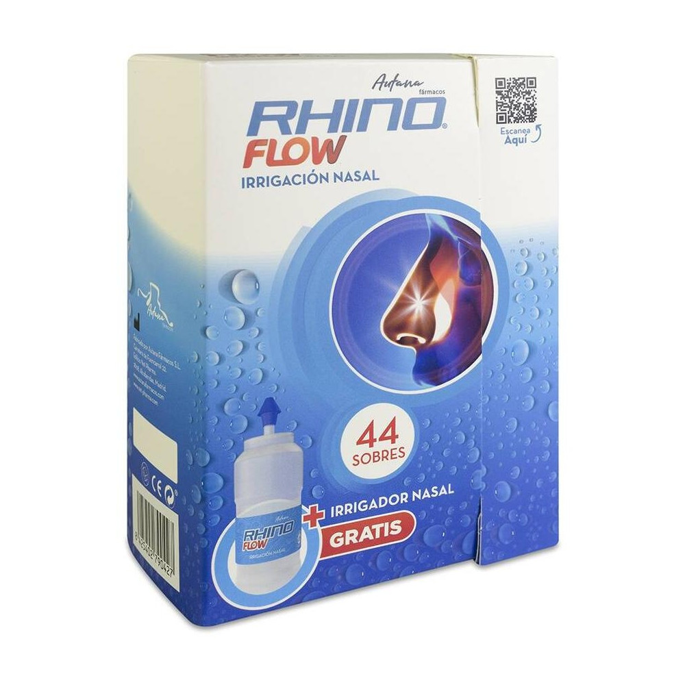 Rhinoflow Estuche Para El Lavado Nasal 44 Sobres Y Botella De 300Ml