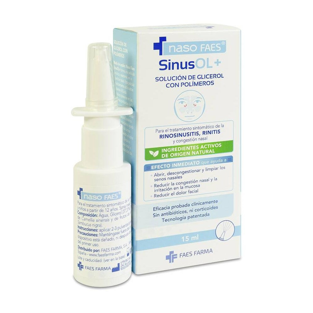 Nasofaes Sinusol+ Solución De Glicerol Con Polímeros, 15 Ml