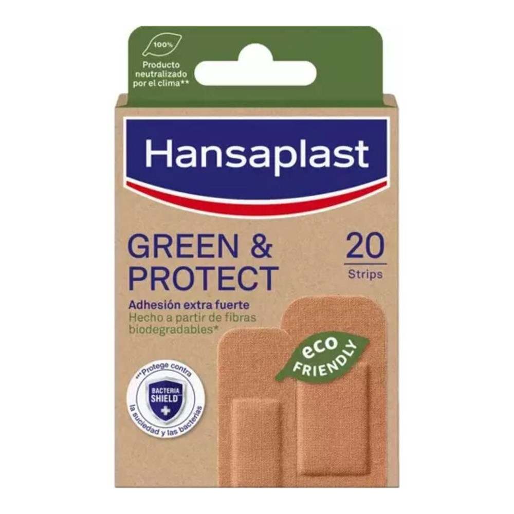 Hansaplast Green Y Protect Apósitos 2 Tamaños 20Uds