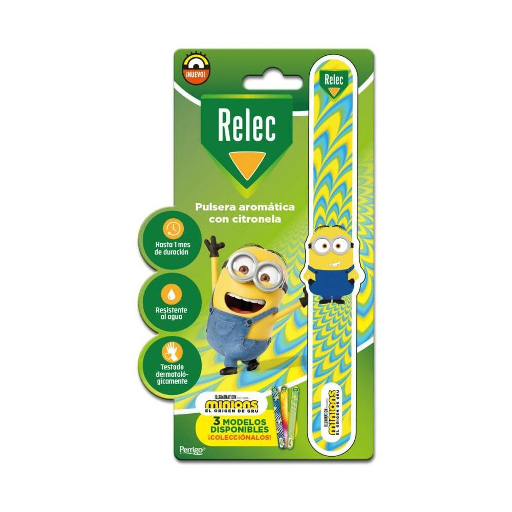 Relec Pulsera Aromática Con Citronela Minions Amarillo 1 U