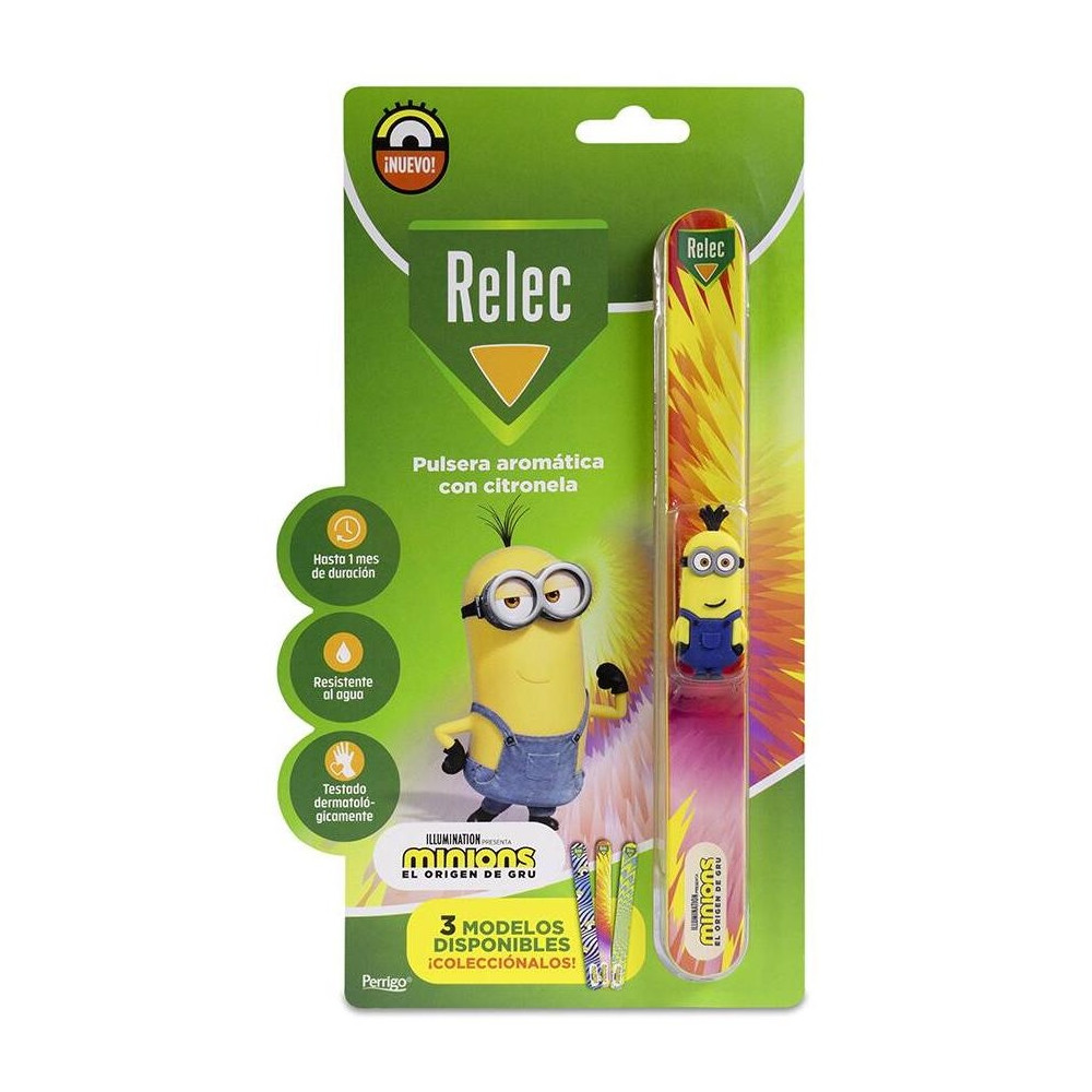 Relec Pulsera Aromática Con Citronela Minions Rosa 1 U
