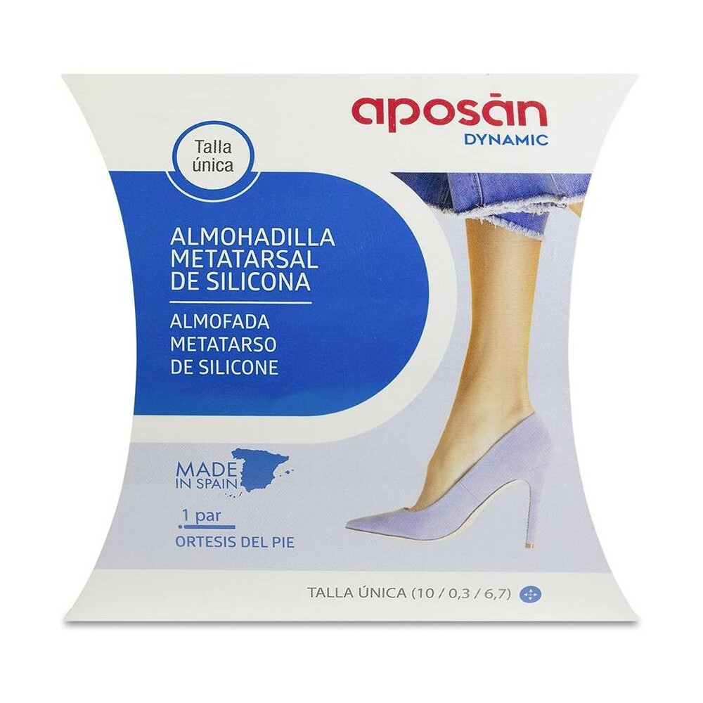 Aposán Almohadilla Metatarsal Silicona Talla Única, 1 Ud