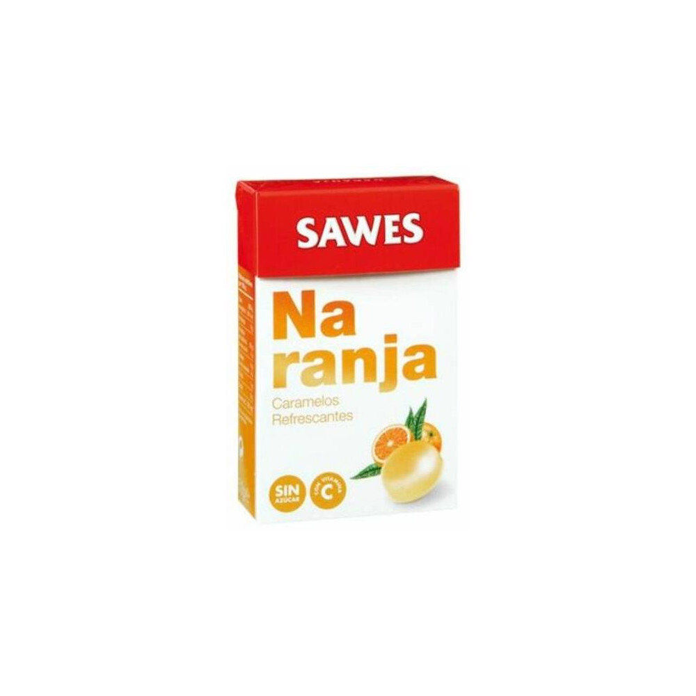Sawes Caramelos Própolis Sin Azúcar Sabor Naranja, 10 Uds