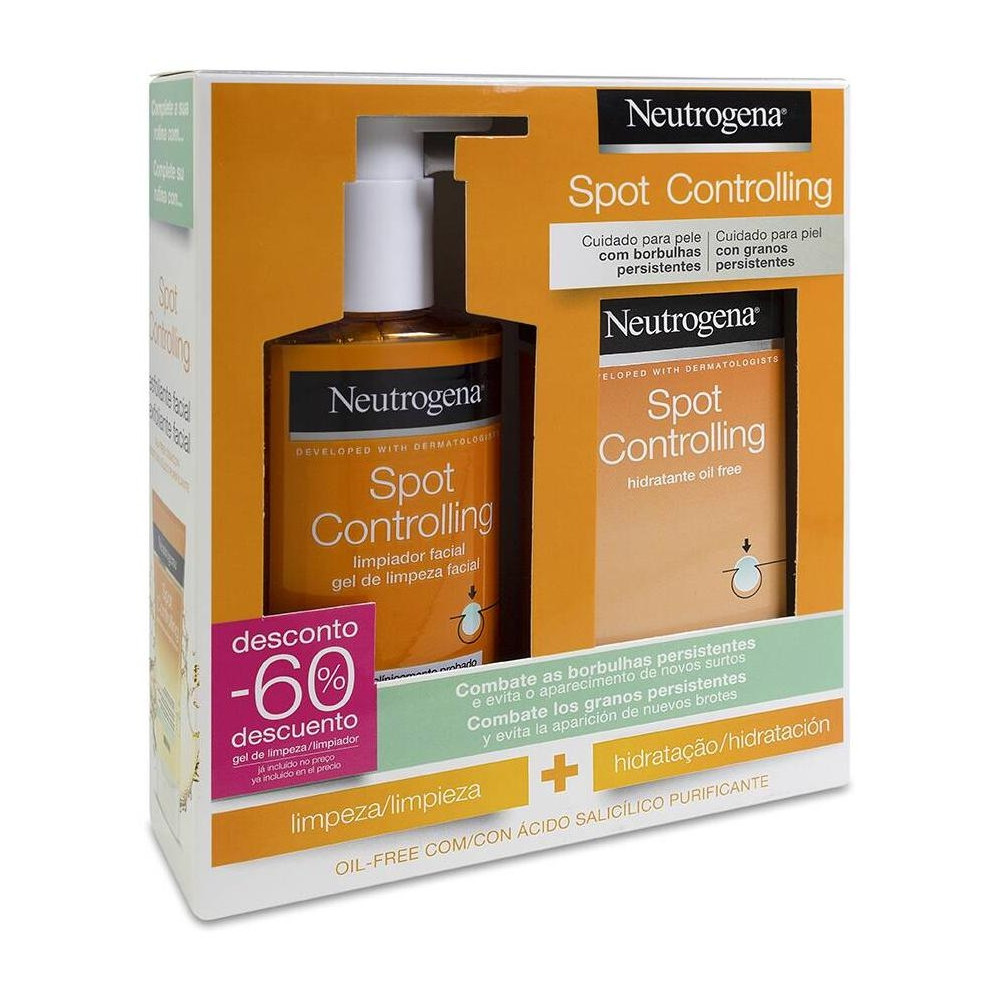 Pack Neutrogena Spot Controlling Hidratante + Limpiador, 50 Ml + 200 Ml