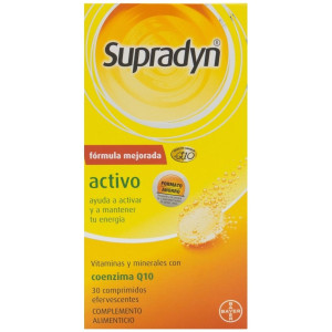 Supradyn Activo, 30 Comprimidos Efervescentes