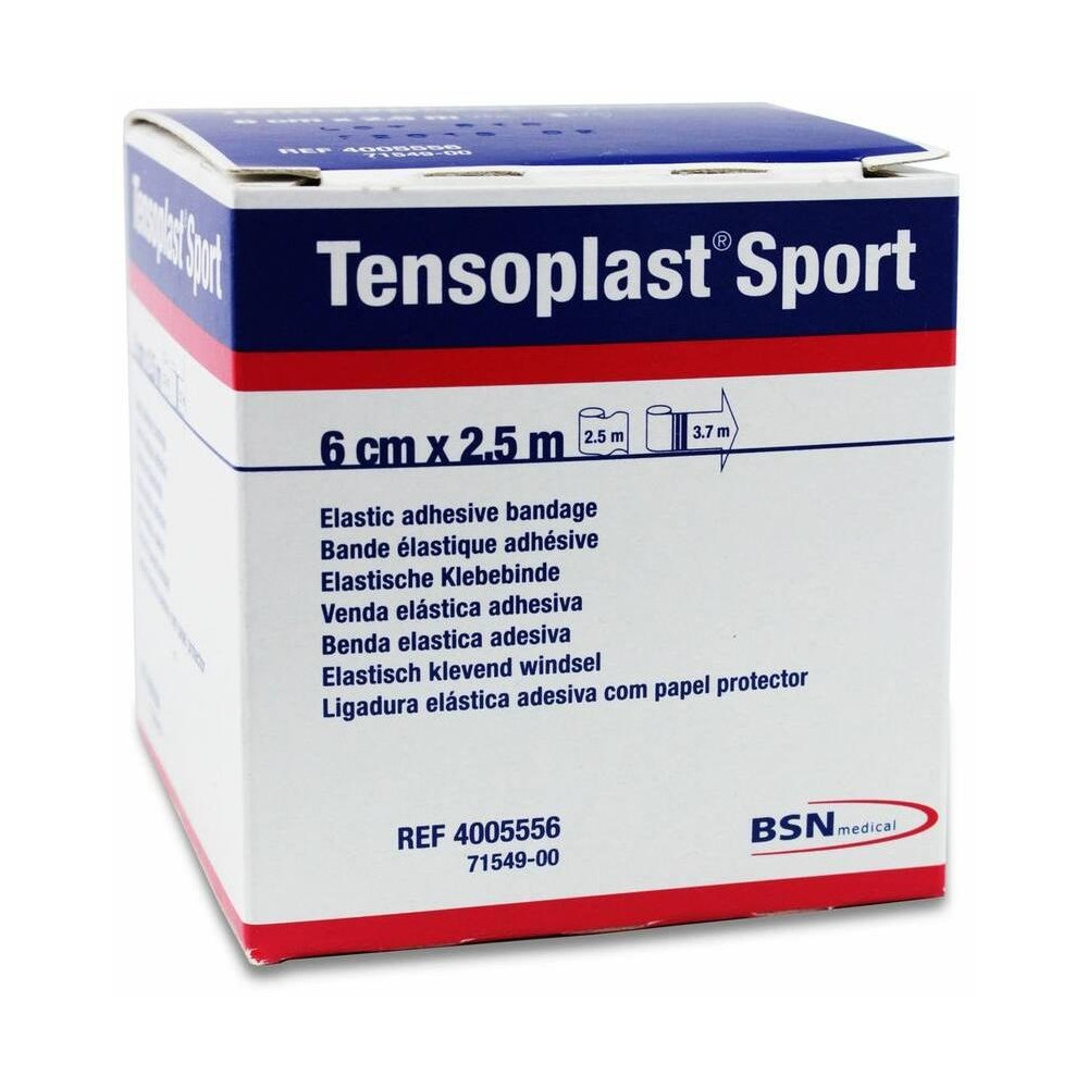 Tensoplast Sport Venda Elástica Adhesiva 6 Cm X 2,5 M, 1 Ud