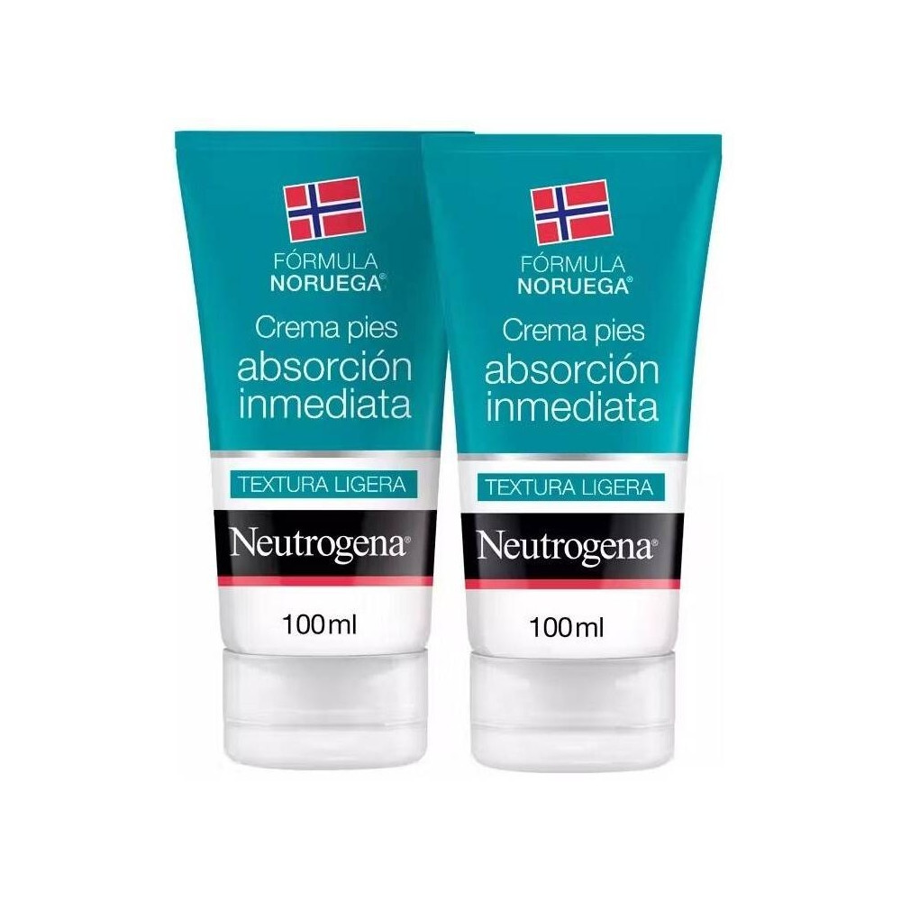 Neutrogena® Crema Pies Absorción Inmediata Textura Ligera 2X100Ml