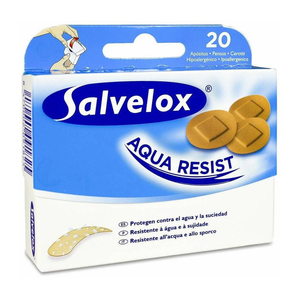 Salvelox Aqua Resist Apósitos Redondos 20Uds