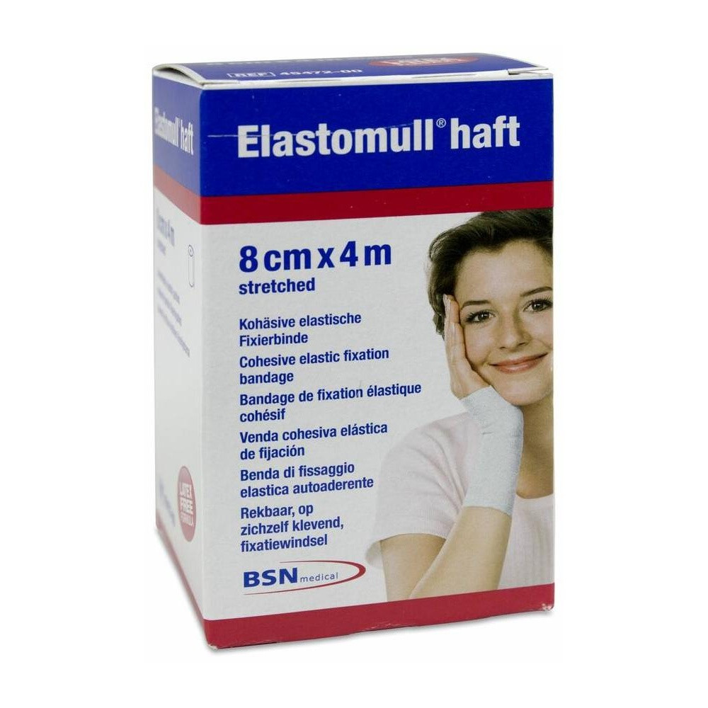Leukoplast Elastomull Haft 8 Cm X 4 M, 1 Ud
