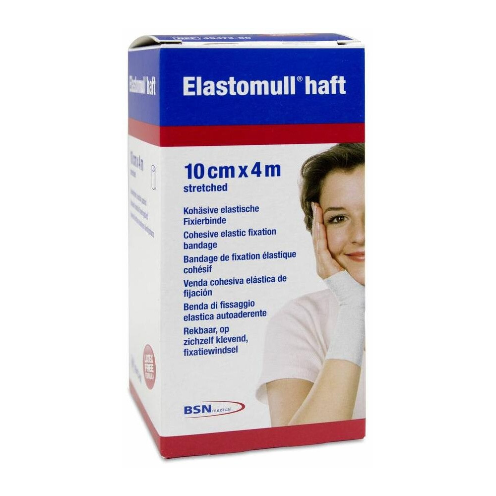 Elastomull Haft Venda Elástica Cohesiva, 4 M X 10 Cm, 1 Ud