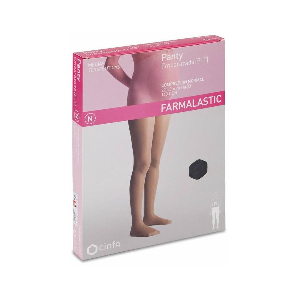 Farmalastic Panty Embarazada De Compresión Normal Negro Talla Extragrande, 1 Ud