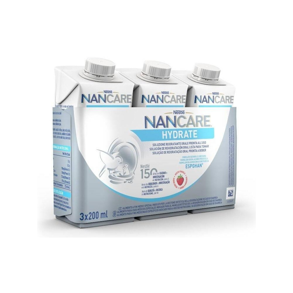 Nan Care Hydrate Líquido, 3 X 200 Ml