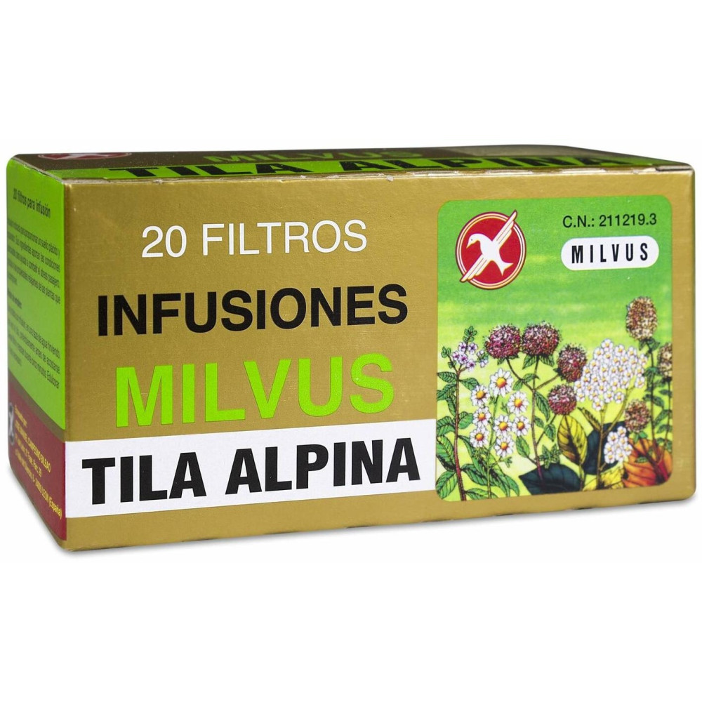 Milvus Tila Alpina, 20 Filtros, 20 Sobres