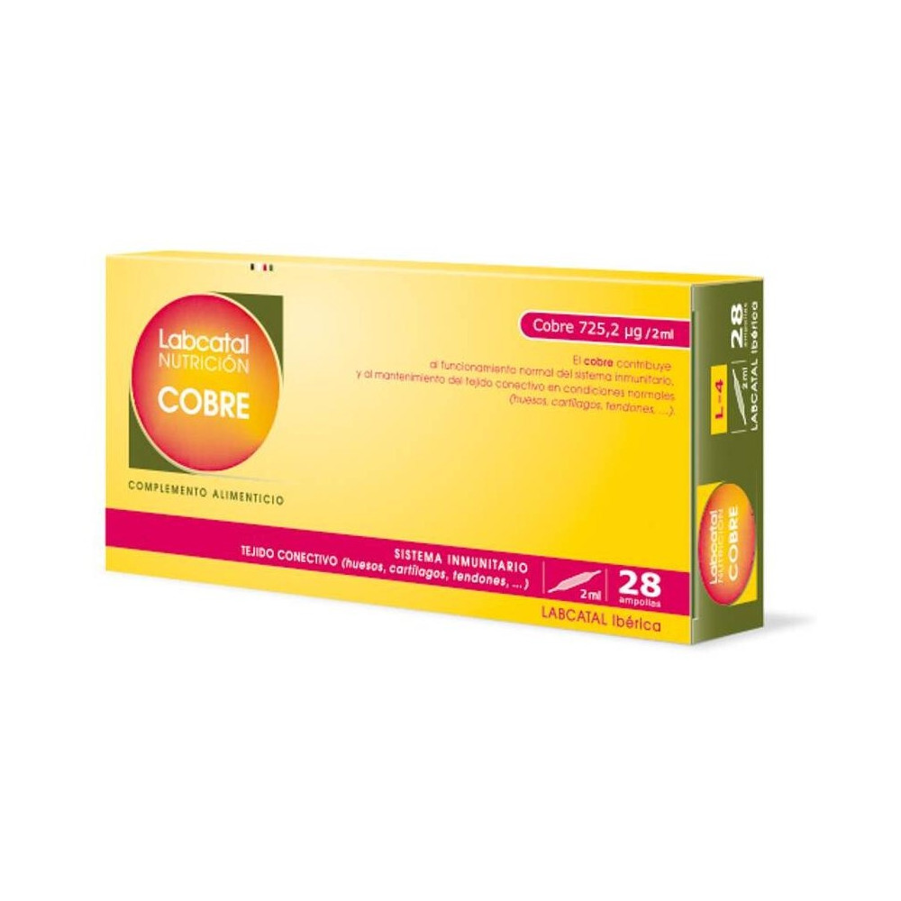 Labcatal 4 Cobre Ampollas, 28 X 2 Ml