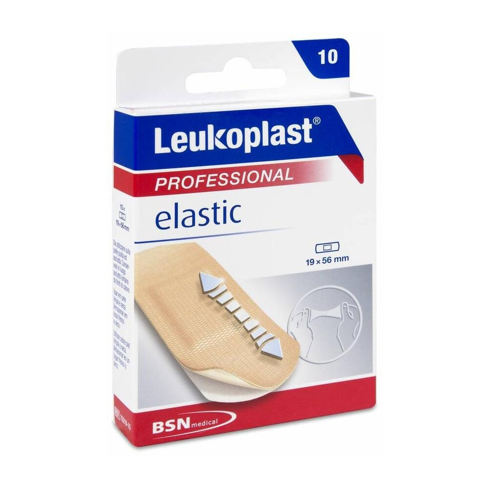 Leukoplast Elastic 19 Mm X 56 Mm, 10 Uds