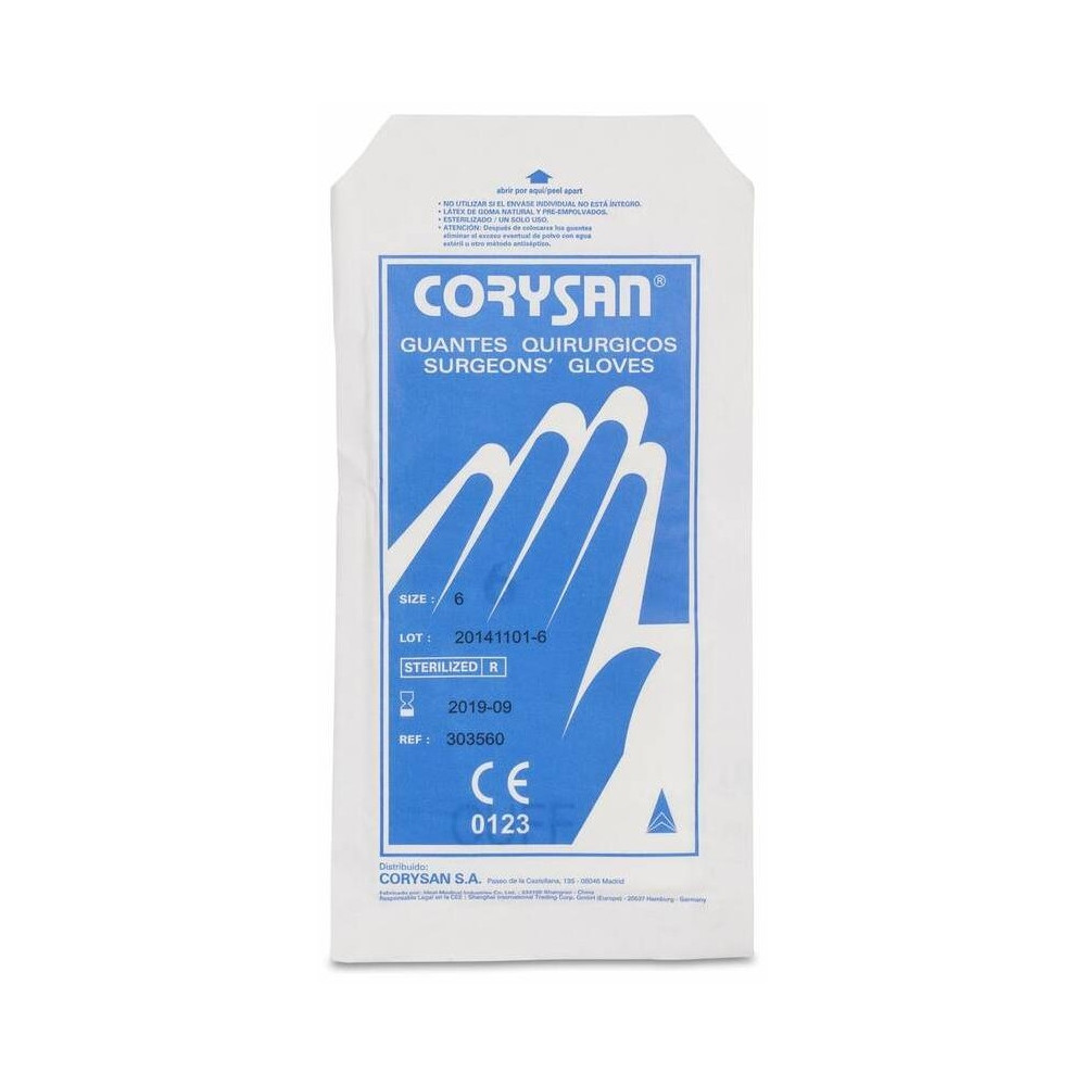 Corysan Guantes Quirúrgicos Esterilizados Talla 6, 2 Uds