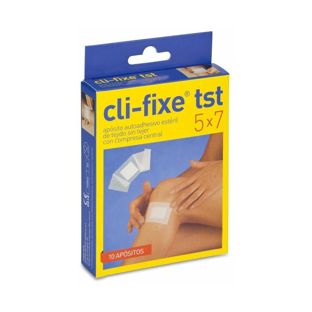 Cli-Fixe Tst Apósito Estéril 5 Cm X 7 Cm, 10 Unidades