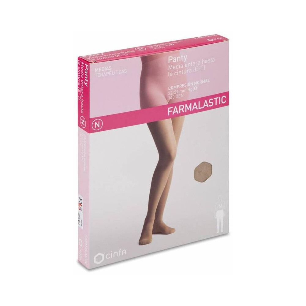 Farmalastic Panty-Media Hasta La Cintura (E-T)Comp. Normal T-Extra Grande Beige 1Ud