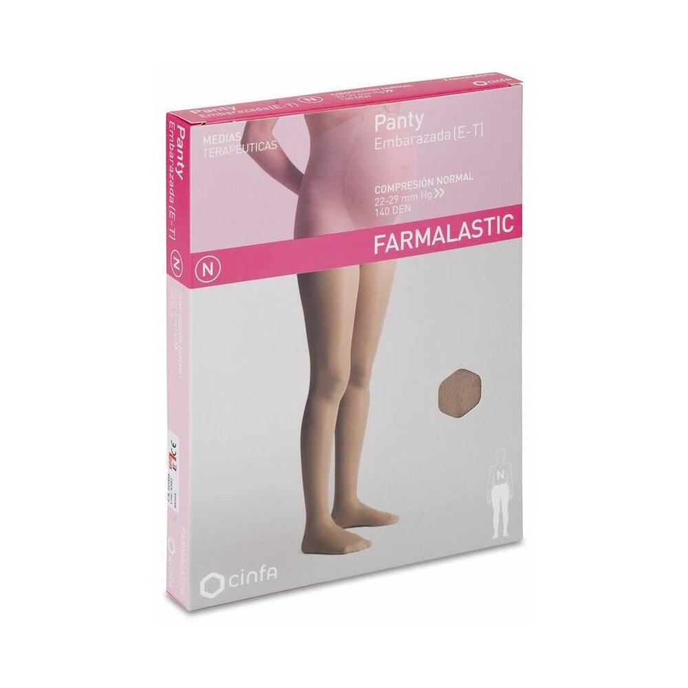 Panty Farmalastic Embarazada De Compresión Normaltalla Extra-Grande Color Beige, 1 Ud