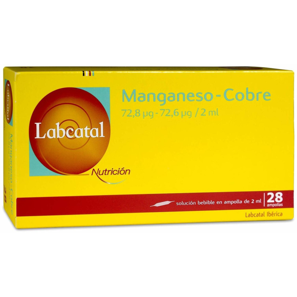 Labcatal Nutrición Manganeso-Cobre, 28 Ampollas