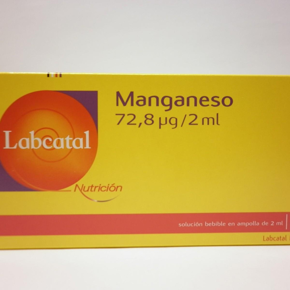 Labcatal 10 Manganeso Ampollas, 28 X 2 Ml