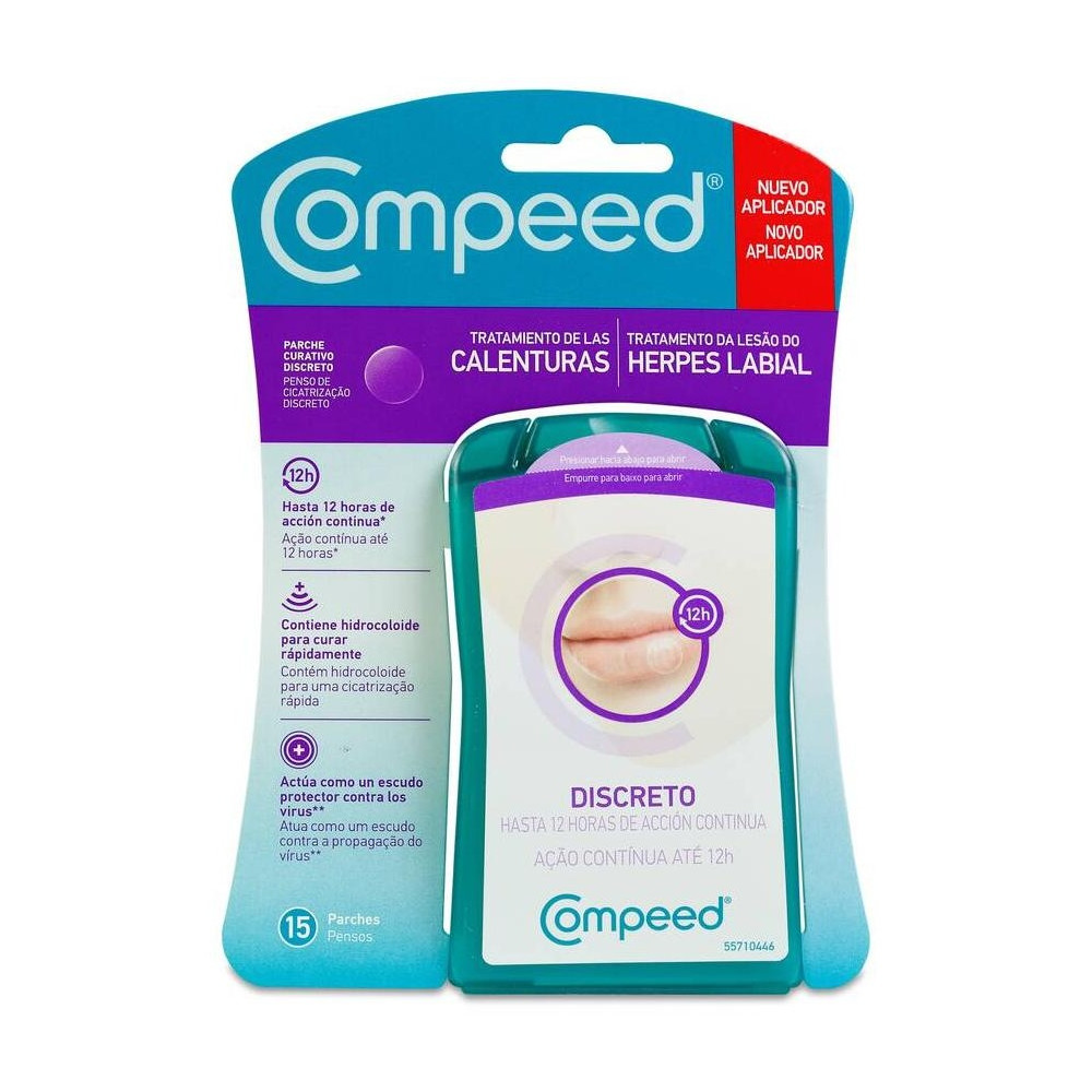 Compeed Tratamiento Calenturas - Herpes Labial Discreto 15Uds