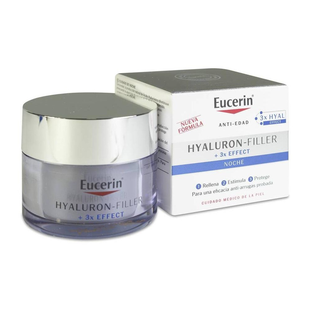Eucerin Hyaluron Filler Antiarrugas Noche, 50 Ml
