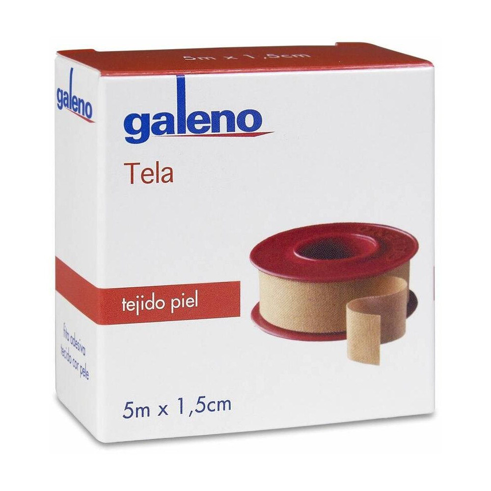 Galeno Esparadrapo Tejido Piel 5M X 1,5 Cm, 1 Ud