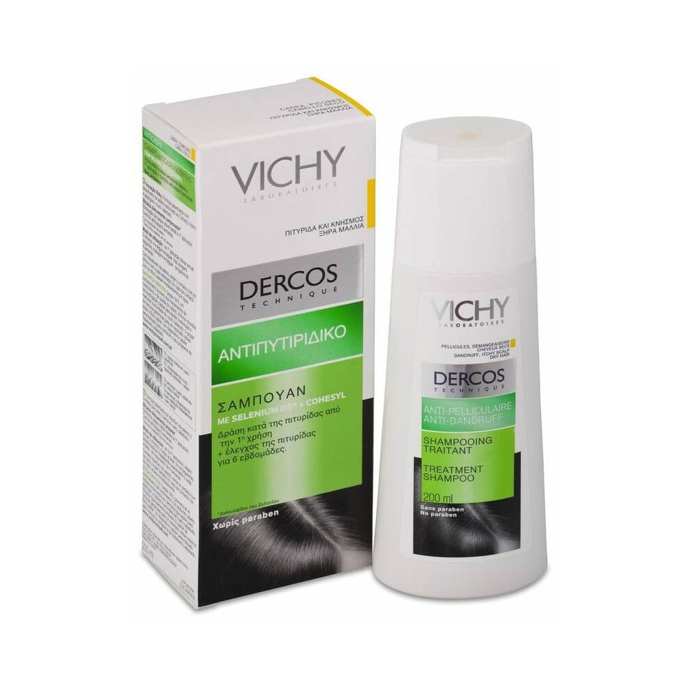 Vichy Dercos Technique Anticaspa Ds Champú Cabello Seco 200Ml