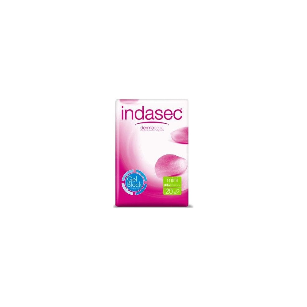 Indasec Dermoseda Compresas Mini Para Pérdidas Leves, 20 Uds