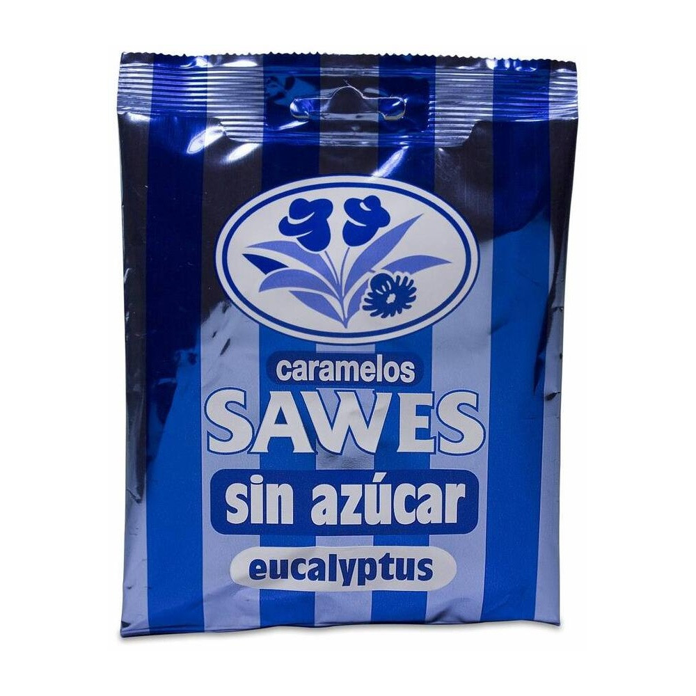 Sawes Pastillas Balsámicas Sin Azícar Sabor Eucalyptus En Bolsa 50G