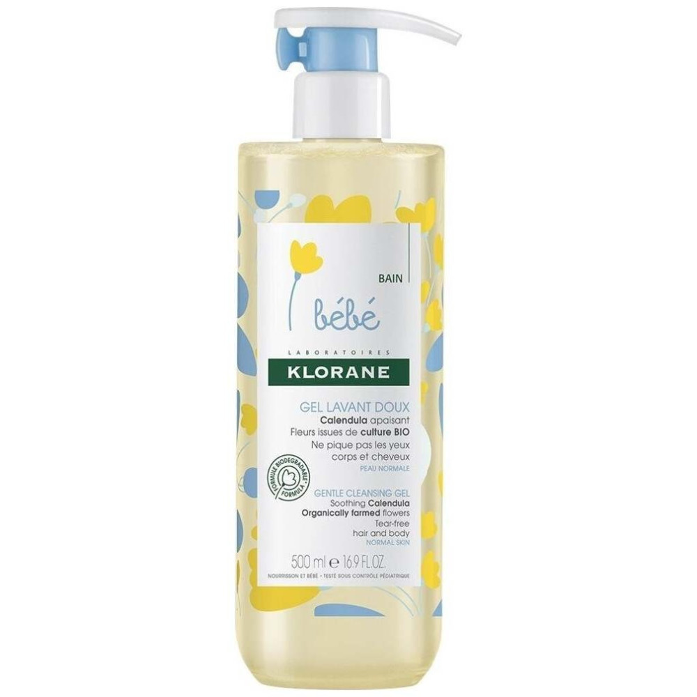 Klorane Bebe Gel Cuerpo Y Cabello 500 Ml